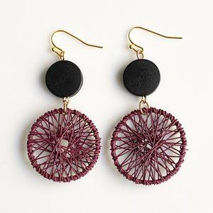 NEW "Vesuvius" Dreamcatcher Wooden Earrings